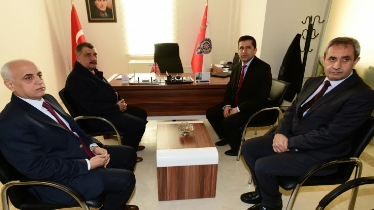 Gürkan, Battalgazi Emniyet Müdürü Saruhan'ı ziyaret etti