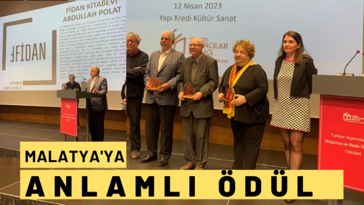 Malatya'ya anlamlı ödül