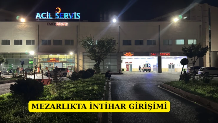 Mezarlıkta intihar girişimi