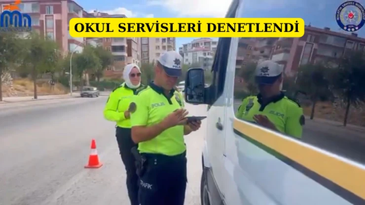 Okul servisleri denetlendi