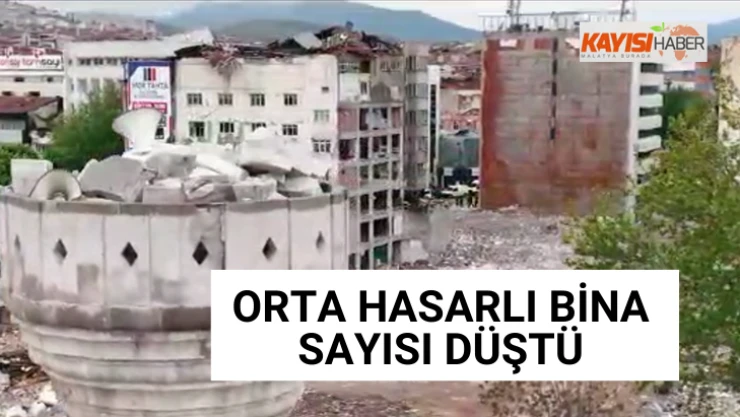 Orta hasarlı bina sayısı düştü!