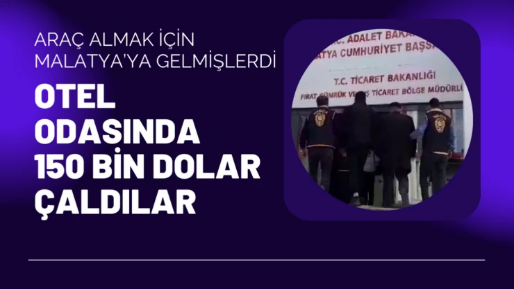 Otel odasında 150 bin dolar çaldılar