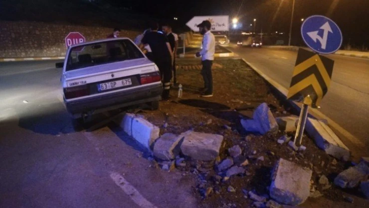 Otomobil refüje çıktı