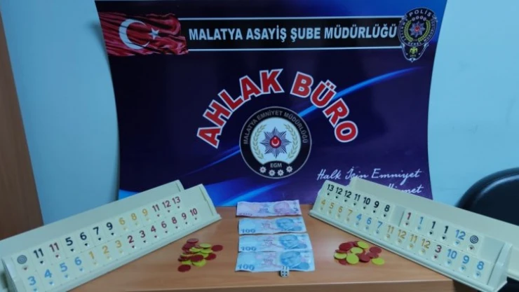 Malatya'da kumar baskını