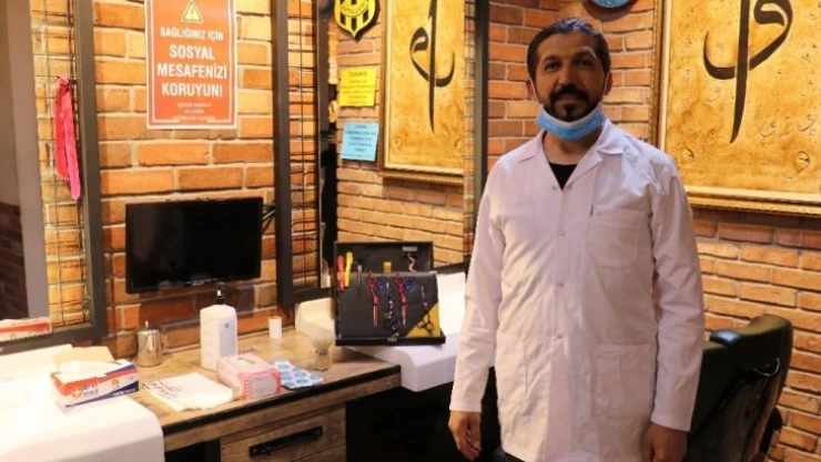 Sağlık çalışanlarını ücretsiz tıraş edecek