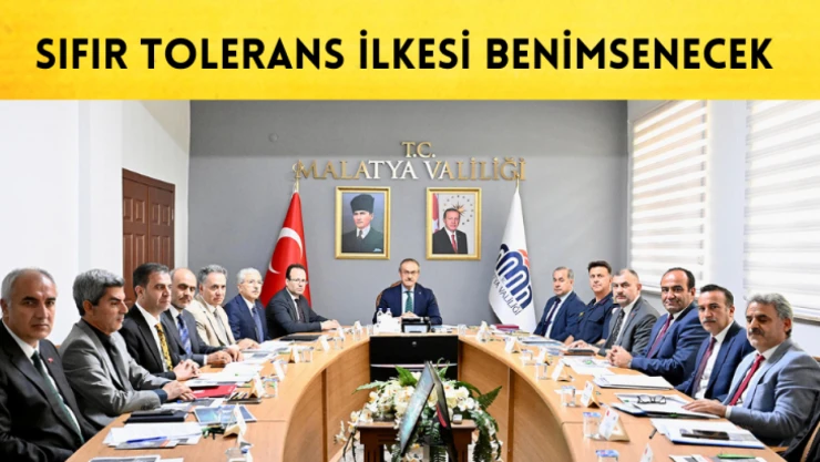 Sıfır tolerans ilkesi benimsenecek