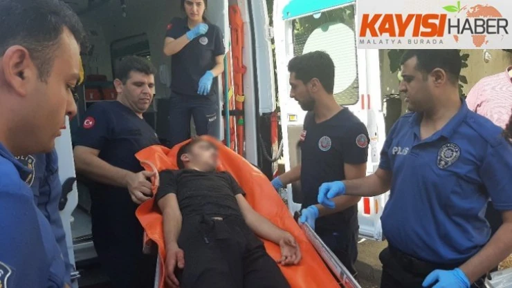 Sinir krizi geçiren genç ortalığı birbirine kattı