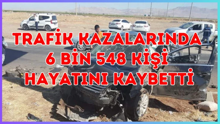 Trafik kazalarında 6 bin 548 kişi hayatını kaybetti