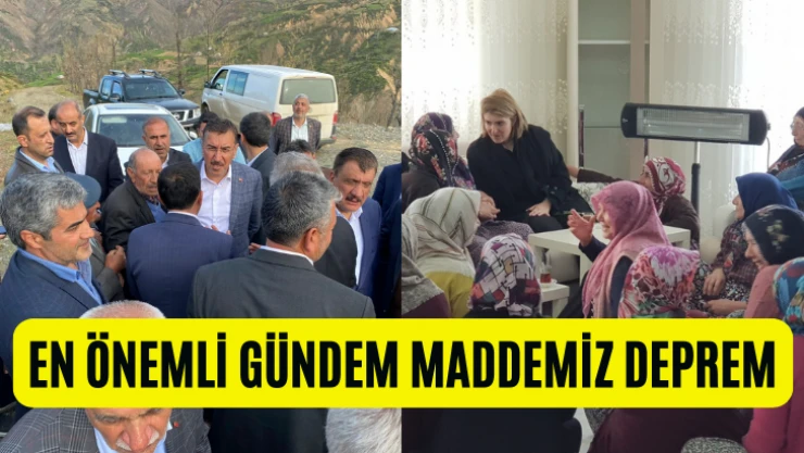 Tüfenkci: En önemli gündem maddemiz deprem