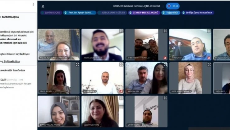 Turgut Özal Üniversitesi'nde sanal bayramlaşma