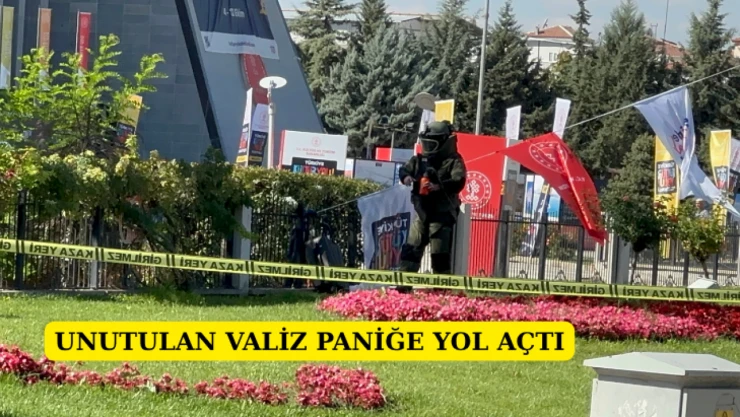 Unutulan valiz paniğe yol açtı