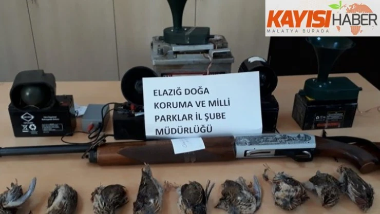 Usulsüz avlanan 2'si yabancı uyruklu 8 şahıs yakalandı