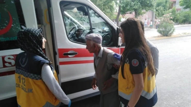 Yaşlı adamların sopalı kavgası