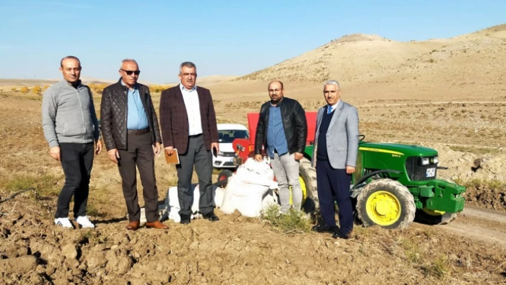 Deneme buğday ekimi yapıldı