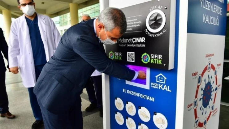 Yeşilyurt Belediyesinden Hijyenmatik Makinesi