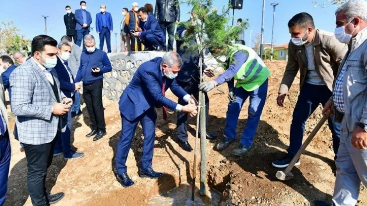 Yeşilyurt'ta bin 444 adet fidan desteği