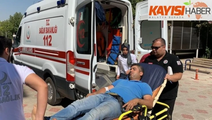Yılanın soktuğu kişi hastaneye kaldırıldı