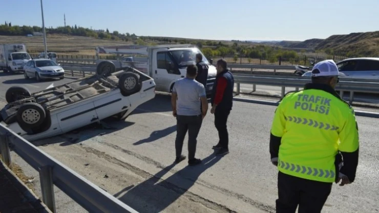 Yola çıkan köpek kazaya neden oldu: 1 yaralı