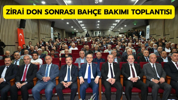 Zirai don sonrası kayısıda ağaç ve bahçe bakımı toplantısı