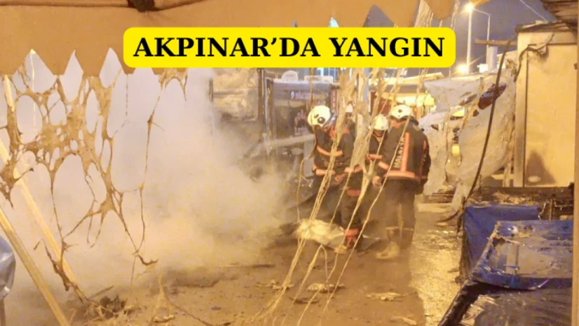 Akpınar'da yangın