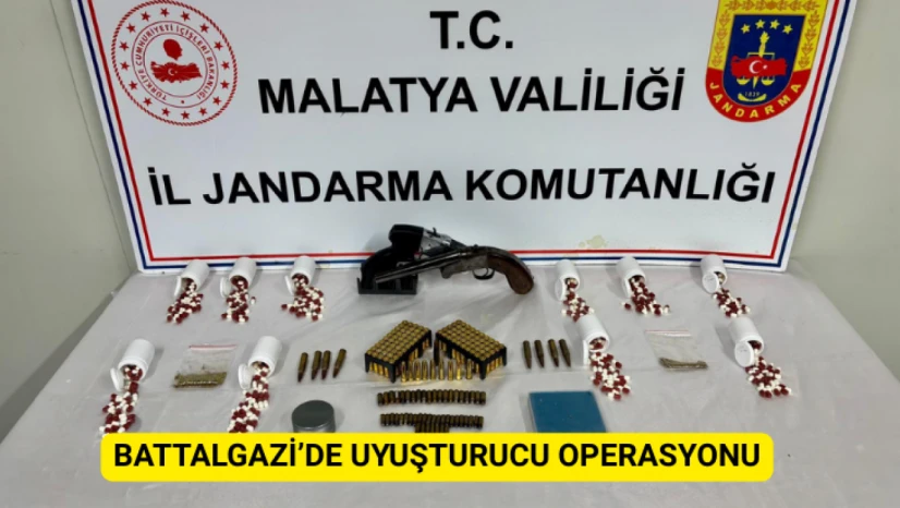 Battalgazi'de uyuşturucu operasyonu