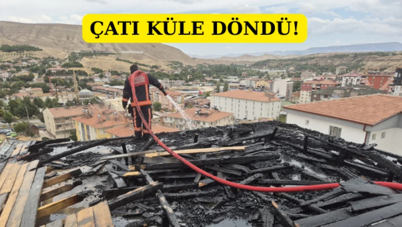 Çatı küle döndü