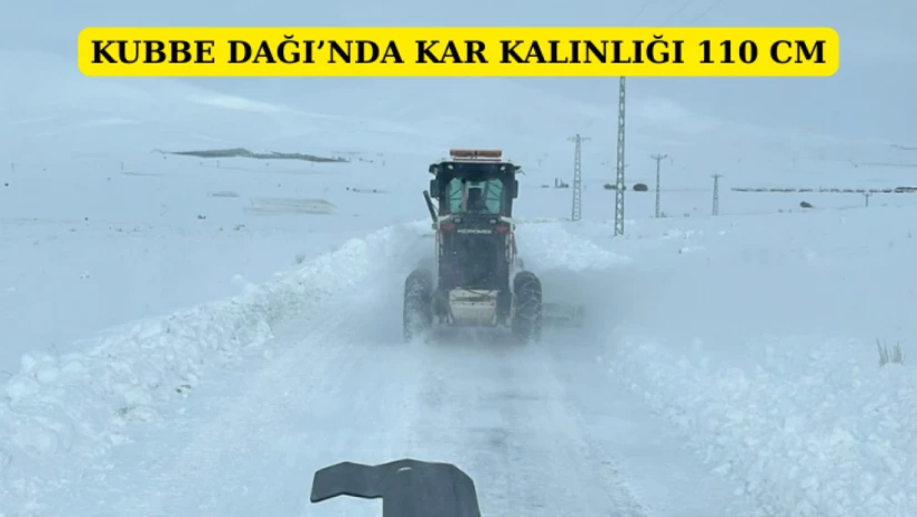 Kubbe Dağı'nda Kar Kalınlığı 110 cm