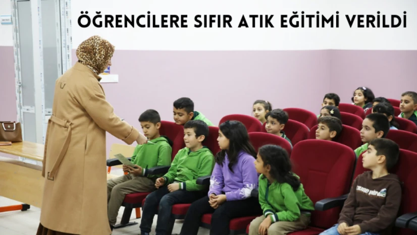 Öğrencilere sıfır atık eğitimi erildi