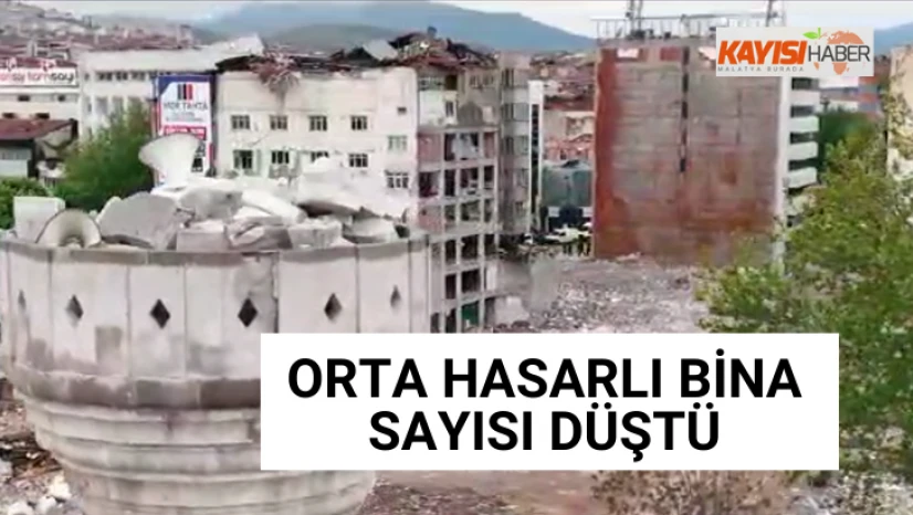 Orta hasarlı bina sayısı düştü!