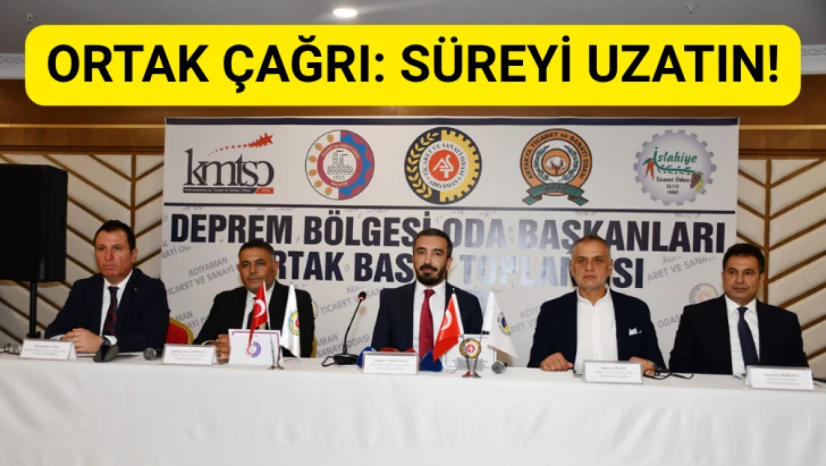 Ortak çağrı: Süreyi uzatın!