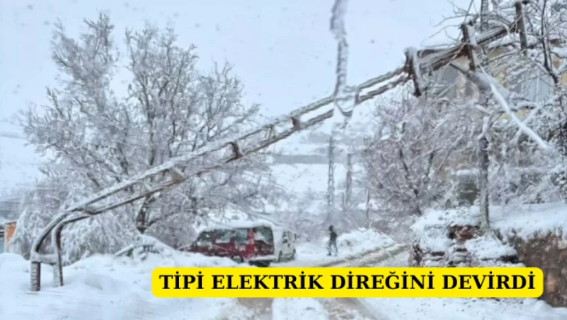 Tipi Elektrik Direğini Devirdi