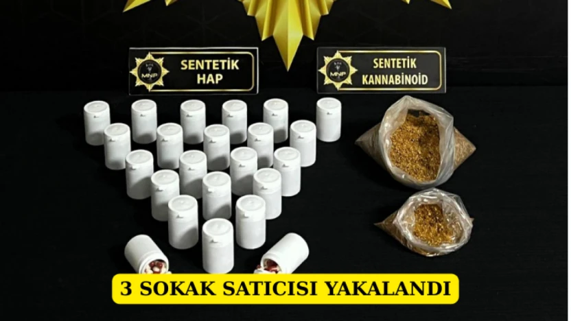 3 Sokak Satıcısı Yakalandı