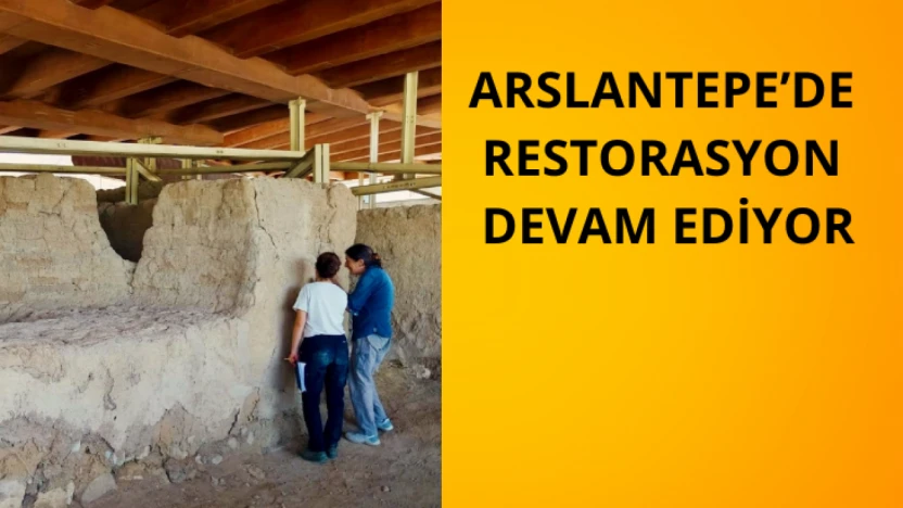Arslantepe Höyüğü'nde restorasyon çalışması sürüyor