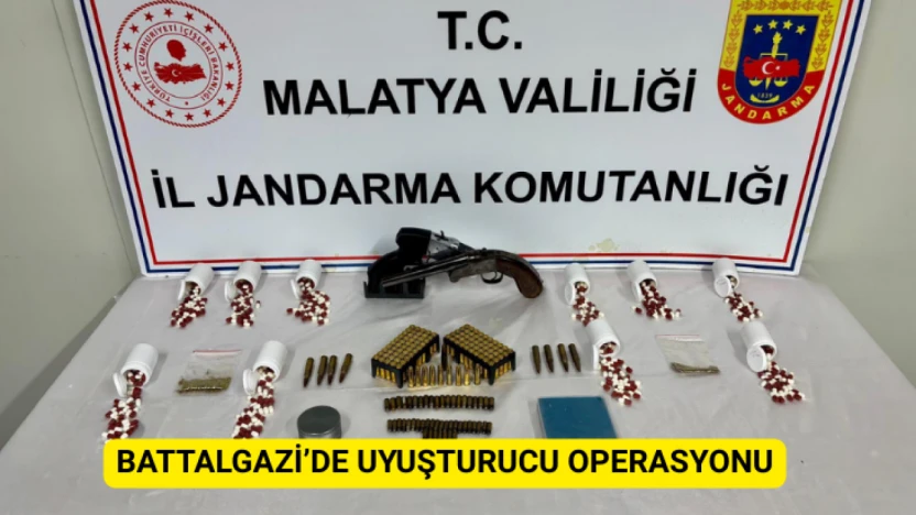 Battalgazi'de uyuşturucu operasyonu