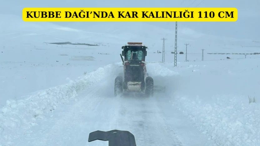 Kubbe Dağı'nda Kar Kalınlığı 110 cm